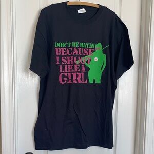 Black Graphic Kids T-Shirt